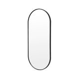 NNEDSZ Wall Mirror Oval Aluminum Frame Bathroom 45x100cm BLACK