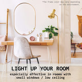 NNEDSZ 2 Set Wall Mirror Oval Aluminum Frame Bathroom 50x75cm GOLD