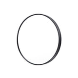 NNEDSZ Wall Mirror Round Aluminum Frame Bathroom 50cm BLACK