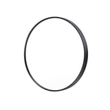 NNEDSZ Wall Mirror Round Aluminum Frame Bathroom 60cm BLACK
