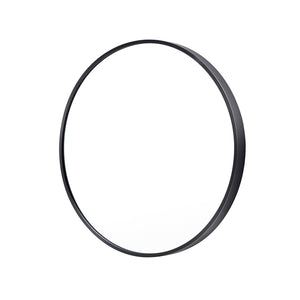 NNEDSZ Wall Mirror Round Aluminum Frame Bathroom 70cm BLACK