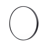 NNEDSZ Wall Mirror Round Aluminum Frame Bathroom 70cm BLACK