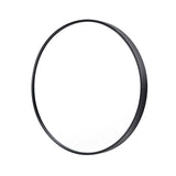 NNEDSZ Wall Mirror Round Aluminum Frame Bathroom 80cm BLACK