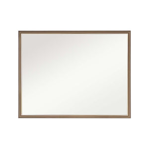NNEDSZ Wall Mirror Rectangular Frame Bathroom 70x90cm Antique Brown