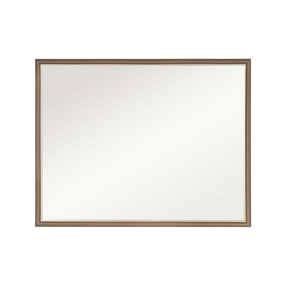 NNEDSZ Wall Mirror Rectangular Frame Bathroom 70x90cm Antique Brown