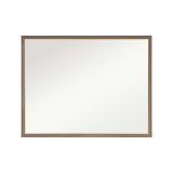 NNEDSZ Wall Mirror Rectangular Frame Bathroom 70x90cm Antique Brown