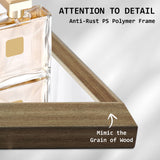 NNEDSZ 2 Set Wall Mirror Rectangular Frame Bathroom 70x90cm Antique Brown