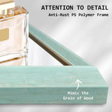NNEDSZ Wall Mirror Rectangular Frame Bathroom 70x90cm Turquoise
