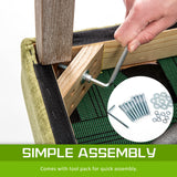 NNEDSZ French Provincial Dining Chair Oak Leg AMOUR GREEN