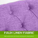 NNEDSZ 4X French Provincial Dining Chair Oak Leg AMOUR VIOLET