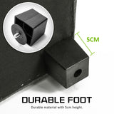 NNEDSZ Storage Ottoman Stool 102cm Fabric DARK GREY