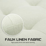 NNEDSZ Storage Ottoman Stool 102cm Fabric LIGHT GREEN