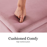 NNEDSZ Storage Ottoman Stool Bench Seat 110cm Velvet PINK