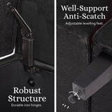 NNEDSZ Storage Ottoman Stool Arm Bench Seat 132cm Velvet BLACK
