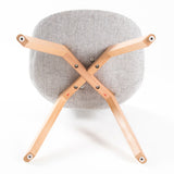 NNEDSZ 2X Retro Dining Cafe Chair Padded Seat GREY