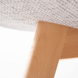 NNEDSZ 4X Retro Dining Cafe Chair Padded Seat GREY