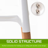 NNEDSZ 2X Retro Belloch Stackable Dining Cafe Chair WHITE