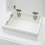 NNEDSZ 2X Bedside Table 2 Drawers RGB LED Bedroom Cabinet Nightstand Gloss WHITE