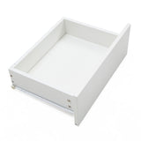 NNEDSZ 2X Bedside Table 2 Drawers RGB LED Bedroom Cabinet Nightstand Gloss WHITE