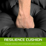 NNEDSZ Lounge Couch Sofa Bed Double Seat Leather GEMINI BLACK