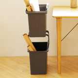 NNEDSZ 2 Set Stackable Multipurpose Laundry Basket Dark Grey