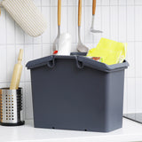 NNEDSZ 2 Set Stackable Multipurpose Laundry Basket Dark Grey