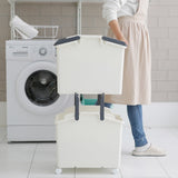 NNEDSZ 2 Set Stackable Multipurpose Laundry Basket Ivory