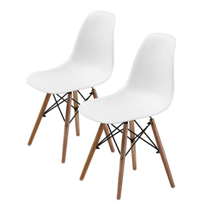NNEDSZ 2X Retro Dining Cafe Chair DSW WHITE