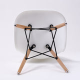 NNEDSZ 2X Retro Dining Cafe Chair DSW WHITE