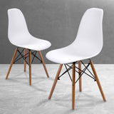 NNEDSZ 2X Retro Dining Cafe Chair DSW WHITE