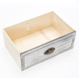NNEDSZ 2X Bedside Table 3 Drawer Vintage Side Table Storage Cabinet Bedroom CLARA GREY