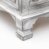 NNEDSZ 2X Bedside Table 3 Drawer Vintage Side Table Storage Cabinet Bedroom CLARA GREY