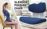 NNEDSZ Slender Chair Posture Correction Seat Floor Lounge Padded Stackable BLUE