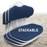 NNEDSZ Slender Chair Posture Correction Seat Floor Lounge Padded Stackable BLUE