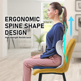 NNEDSZ Slender Chair Posture Correction Seat Floor Lounge Padded Stackable BLUE