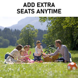 NNEDSZ Slender Chair Posture Correction Seat Floor Lounge Padded Stackable BLUE