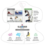 NNEDSZ Slender Chair Posture Correction Seat Floor Lounge Padded Stackable BLUE