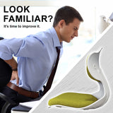 NNEDSZ 2X Slender Chair Posture Correction Seat Floor Lounge Padded Stackable LIME