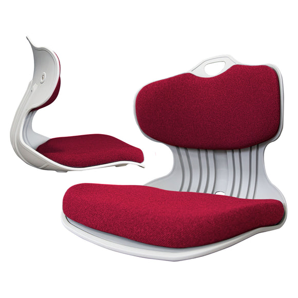 NNEDSZ 2X Slender Chair Posture Correction Seat Floor Lounge Padded Stackable RED