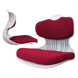 NNEDSZ 2X Slender Chair Posture Correction Seat Floor Lounge Padded Stackable RED