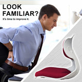 NNEDSZ 2X Slender Chair Posture Correction Seat Floor Lounge Padded Stackable RED