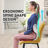 NNEDSZ 2X Slender Chair Posture Correction Seat Floor Lounge Padded Stackable RED