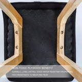 NNEDSZ 4X Wooden Bar Stool Dining Chair Leather SOPHIA 74cm WHITE