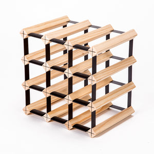 NNEDSZ Timber Wine Rack Storage Cellar Organiser 12 Bottle