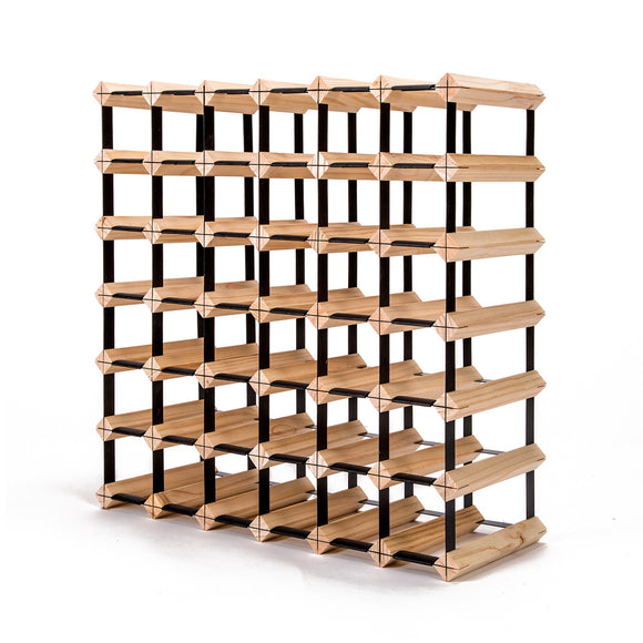 NNEDSZ Timber Wine Rack Storage Cellar Organiser 42 Bottle