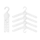 NNEDSZ 50X Plus Hanger Multiple Clothes Rack Organizer Foldable 10 Holes WHITE