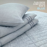 NNEDSZ Saesom Flua Snow Comforter Set Double Cool Quilt Bedspread BLUE