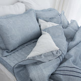 NNEDSZ Saesom Flua Snow Comforter Set Queen Cool Quilt Bedspread BLUE