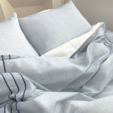 NNEDSZ Saesom Flua Snow Comforter Set Queen Cool Quilt Bedspread BLUE