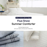 NNEDSZ Saesom Flua Snow Comforter Set Queen Cool Quilt Bedspread BLUE